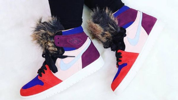 Nike Aleali May Jordan 1 Retro High Tops Viotech Kengät Naisille Monivärinen