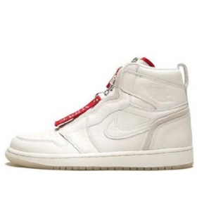 Nike Anna Wintour Air Jordan 1 Retro Korkeat Topit Vetoketjulliset Koripallokengät Naisten Khaki