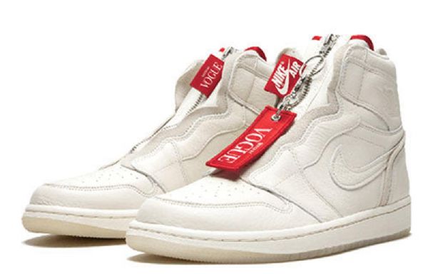 Nike Anna Wintour Air Jordan 1 Retro Korkeat Topit Vetoketjulliset Koripallokengät Naisten Khaki