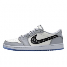 Nike Dior Jordan 1 Matalat Kengät Naisille Harmaa