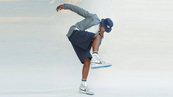 Nike Dior Jordan 1 Matalat Kengät Naisille Harmaa