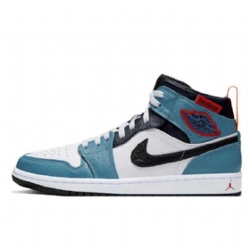 Nike Facetasm Jordan 1 Mid Tops Fearless Kengät Miehille Sininen Valkoinen