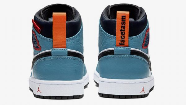 Nike Facetasm Jordan 1 Mid Tops Fearless Kengät Miehille Sininen Valkoinen