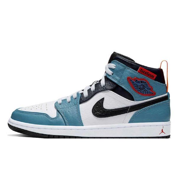 Nike Facetasm Jordan 1 Mid Tops Fearless Kengät Naisille Sininen Valkoinen