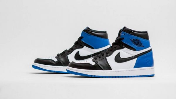 Nike Fragment Air Jordan 1 Miesten Kengät Musta Sininen