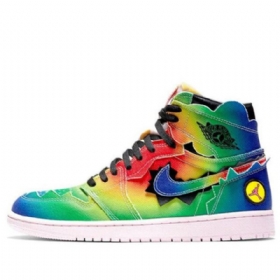 Nike J. Balvin Air Jordan 1 Retro Og High Topit Koripallokengät Miehille Monivärinen