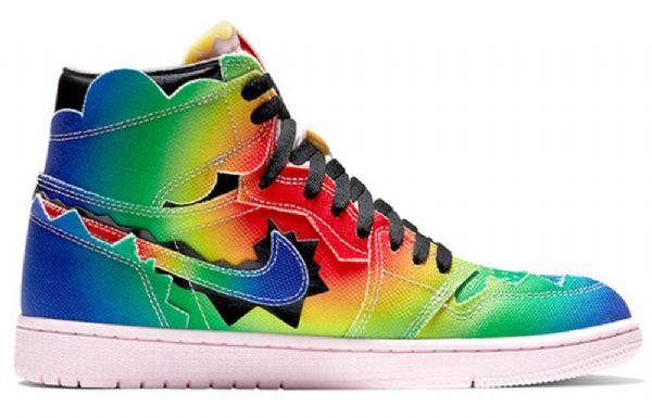 Nike J. Balvin Air Jordan 1 Retro Og High Topit Koripallokengät Miehille Monivärinen