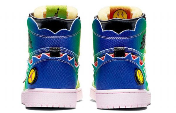 Nike J. Balvin Air Jordan 1 Retro Og High Topit Koripallokengät Miehille Monivärinen