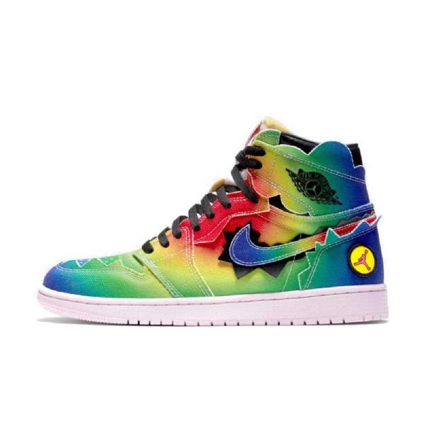 Nike J Balvin Jordan 1 Korkeat Topit Og Miesten Kengät Monivärinen