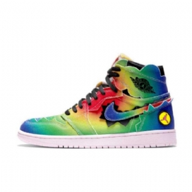 Nike J Balvin Jordan 1 Korkeat Topit Og Miesten Kengät Monivärinen