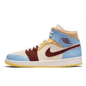 Nike Maison Chateau Jordan 1 Mid Tops Fearless Kengät Miehille Monivärinen