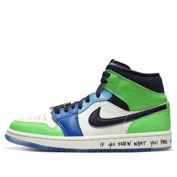 Nike Melody Ehsani Air Jordan 1 Mid Tops Retro Koripallokengät Naisille Monivärinen