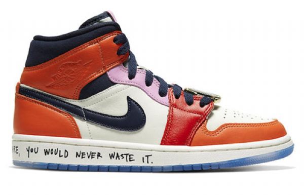 Nike Melody Ehsani Air Jordan 1 Mid Tops Retro Koripallokengät Naisille Monivärinen