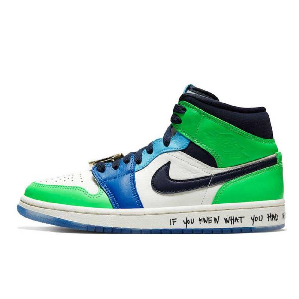 Nike Melody Ehsani Jordan 1 Mid Tops Fearless Kengät Miehille Monivärinen