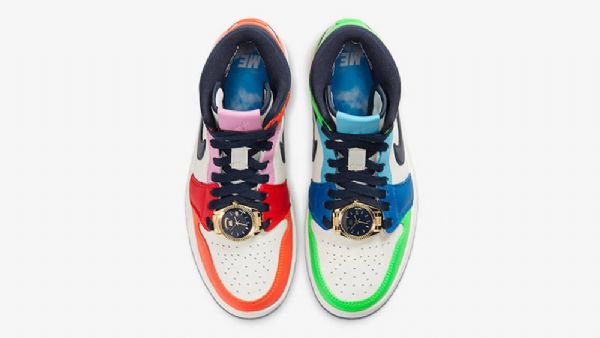 Nike Melody Ehsani Jordan 1 Mid Tops Fearless Kengät Miehille Monivärinen