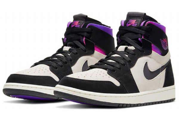 Nike Paris Saint-germain Air Jordan 1 Korkeat Topit Zoom Comfort Retro Koripallokengät Miesten Musta Violetti