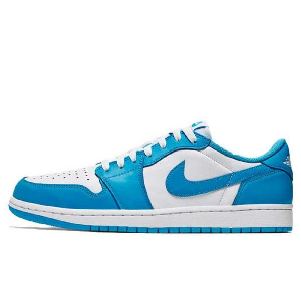 Nike Sb Air Jordan 1 Matalat Topit Unc Kengät Miehille Sininen Valkoinen