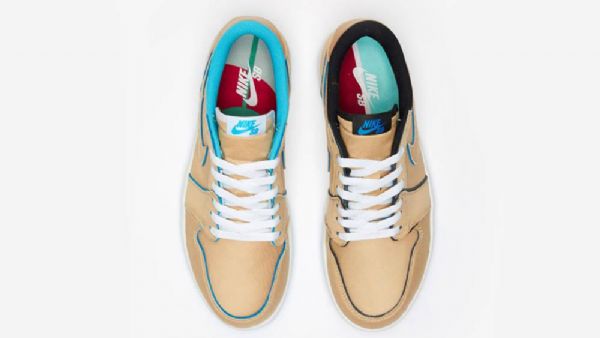 Nike Sb Air Jordan Low Tops Kamelikengät Naisten Ruskea Sininen