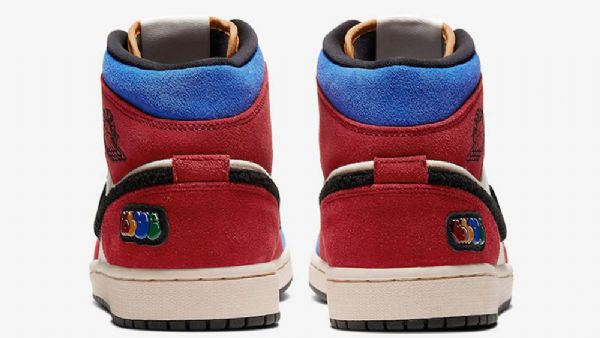 Nike Sininen The Great Jordan 1 Mid Tops Fearless Kengät Naisille Monivärinen