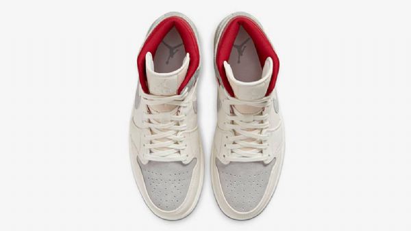 Nike Sns Jordan 1 Mid Tops 20th Anniversary Kengät Miehille Harmaa