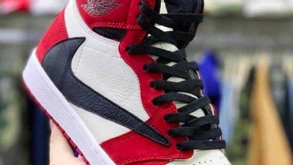 Nike Travis Scott Air Jordan 1 Chicagon Kengät Miehille Musta Sininen