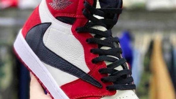 Nike Travis Scott Air Jordan 1 Chicagon Kengät Miehille Musta Sininen