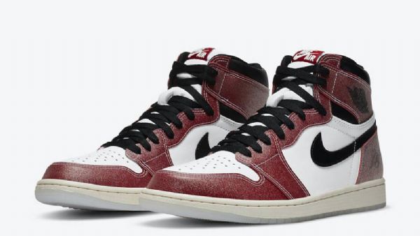 Nike Trophy Room Jordan 1 Retro High Topit Og Chicago Kengät Miehille Burgundy Valkoinen