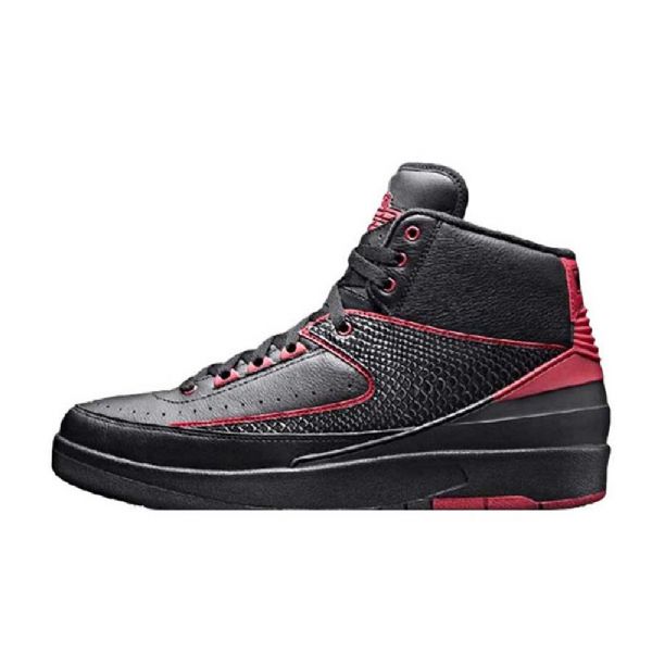 Nike Air Jordan 2 Retro 87 Vaihtoehtoiset Kengät Miehille Musta Punainen
