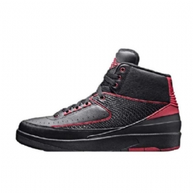 Nike Air Jordan 2 Retro 87 Vaihtoehtoiset Kengät Miehille Musta Punainen