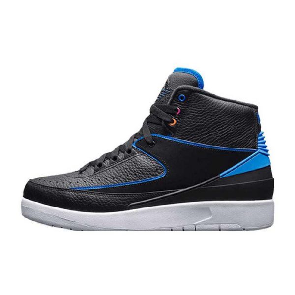 Nike Air Jordan 2 Retrokengät Miehille Musta Sininen