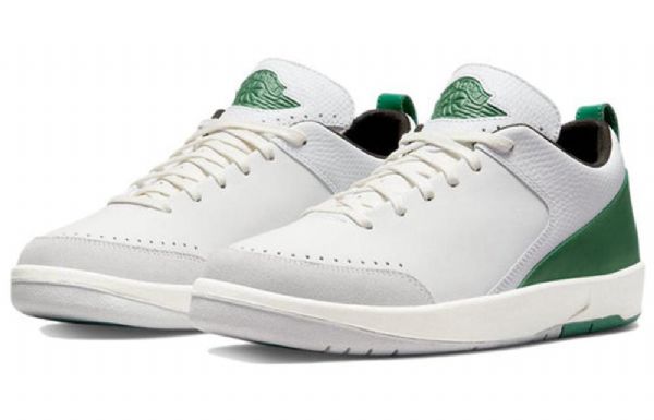 Nike Nina Chanel Abney Air Jordan 2 Retro Matalat Topit Koripallokengät Naisille Valkoinen Vihreä