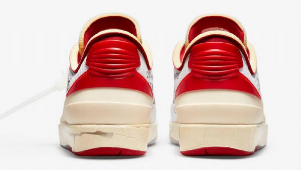 Nike Off-white Air Jordan 2 Low Tops Kengät Naisille Valkoinen Punainen