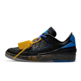 Nike Off-white Air Jordan 2 Matalat Kengät Miesten Musta