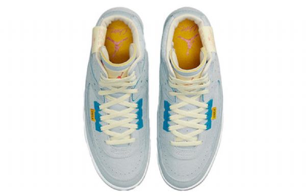 Nike Union La Air Jordan 2 Retro Koripallokengät Miehille Harmaa Sininen