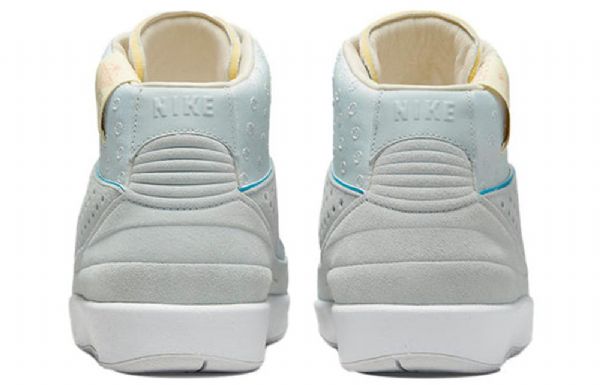 Nike Union La Air Jordan 2 Retro Koripallokengät Miehille Harmaa Sininen
