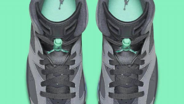 Nike Air Jordan 6 Gg Glow Tops Kengät Miehille Harmaa Vihreä