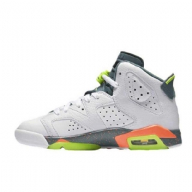 Nike Air Jordan 6 Gs Ghost Kengät Miehille Valkoinen Vihreä