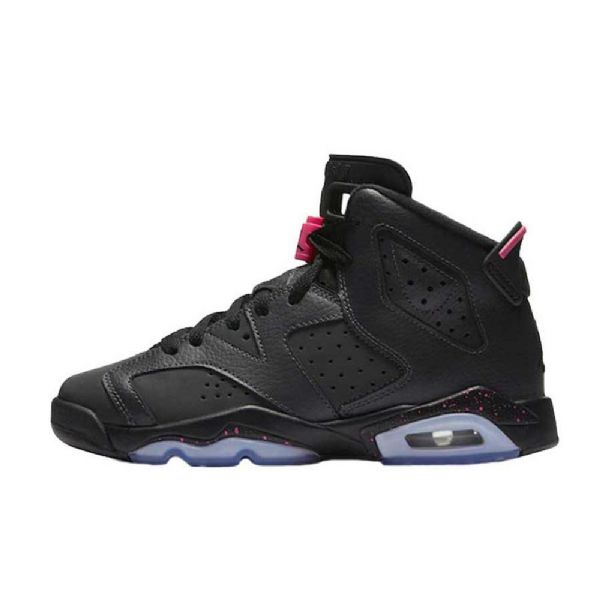 Nike Air Jordan 6 Gs Miesten Kengät Musta Vaaleanpunainen