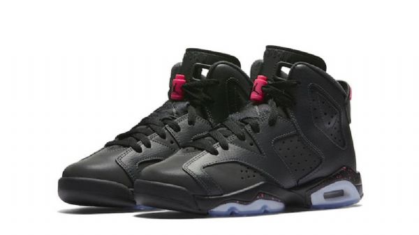 Nike Air Jordan 6 Gs Miesten Kengät Musta Vaaleanpunainen