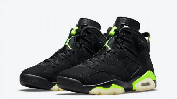 Nike Air Jordan 6 Kengät Miehille Musta Vihreä