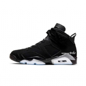 Nike Air Jordan 6 Kengät Naisille Musta Hopea