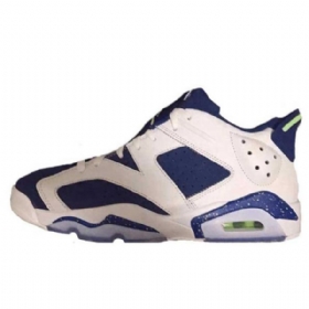 Nike Air Jordan 6 Matalat Ghost-kengät Miehille Valkoinen Vihreä