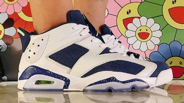 Nike Air Jordan 6 Matalat Ghost-kengät Miehille Valkoinen Vihreä