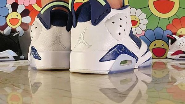 Nike Air Jordan 6 Matalat Ghost-kengät Miehille Valkoinen Vihreä