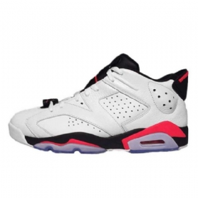 Nike Air Jordan 6 Matalat Infrapunakengät Miesten Valkoinen Punainen