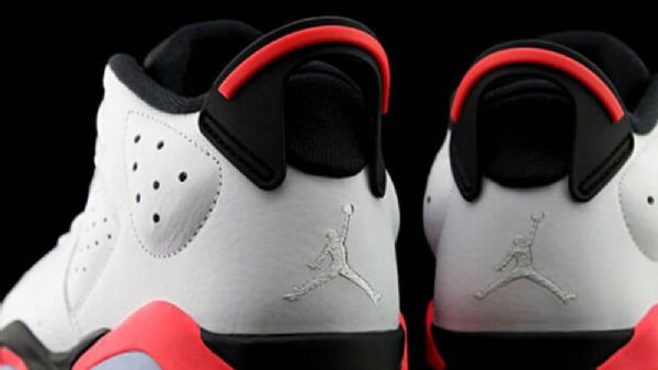 Nike Air Jordan 6 Matalat Infrapunakengät Miesten Valkoinen Punainen