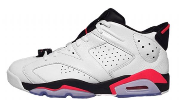 Nike Air Jordan 6 Matalat Infrapunakengät Miesten Valkoinen Punainen
