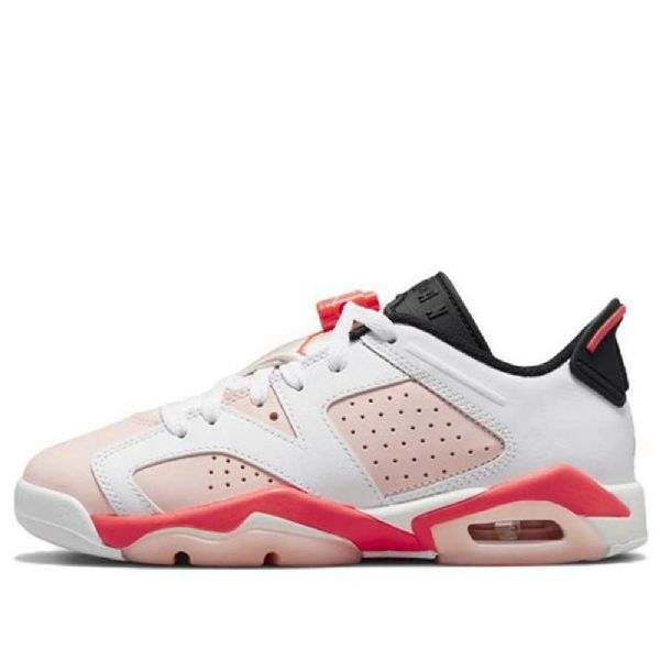 Nike Air Jordan 6 Matalat Topit Gs Atmosphere Retro Koripallokengät Miehille Valkoinen Vaaleanpunainen