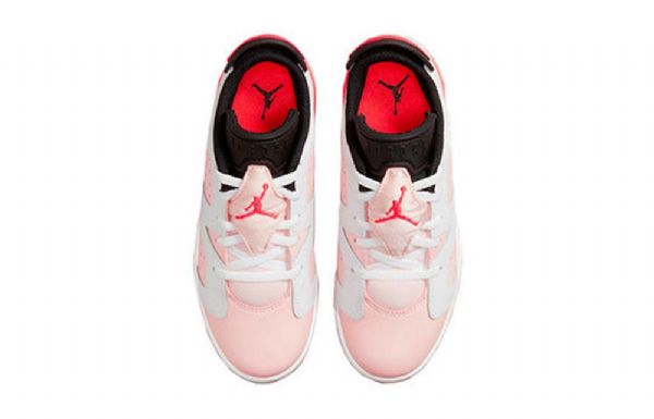 Nike Air Jordan 6 Matalat Topit Gs Atmosphere Retro Koripallokengät Miehille Valkoinen Vaaleanpunainen