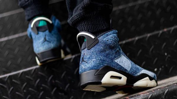 Nike Air Jordan 6 Pesty Kengät Miehille Sininen